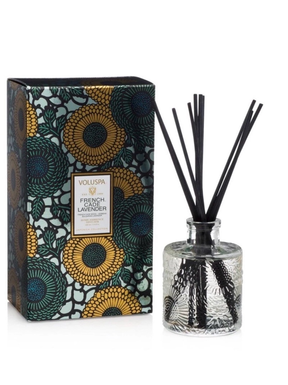 Voluspa FRENCH CADE LAVENDER Home Ambience Diffuser ~ 100ml./3.2 fl.oz.